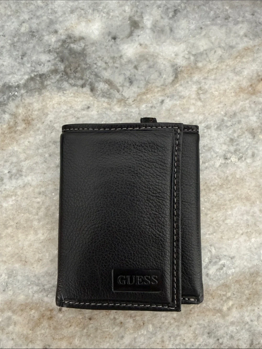 GUESS Black Leather Trifold wallet